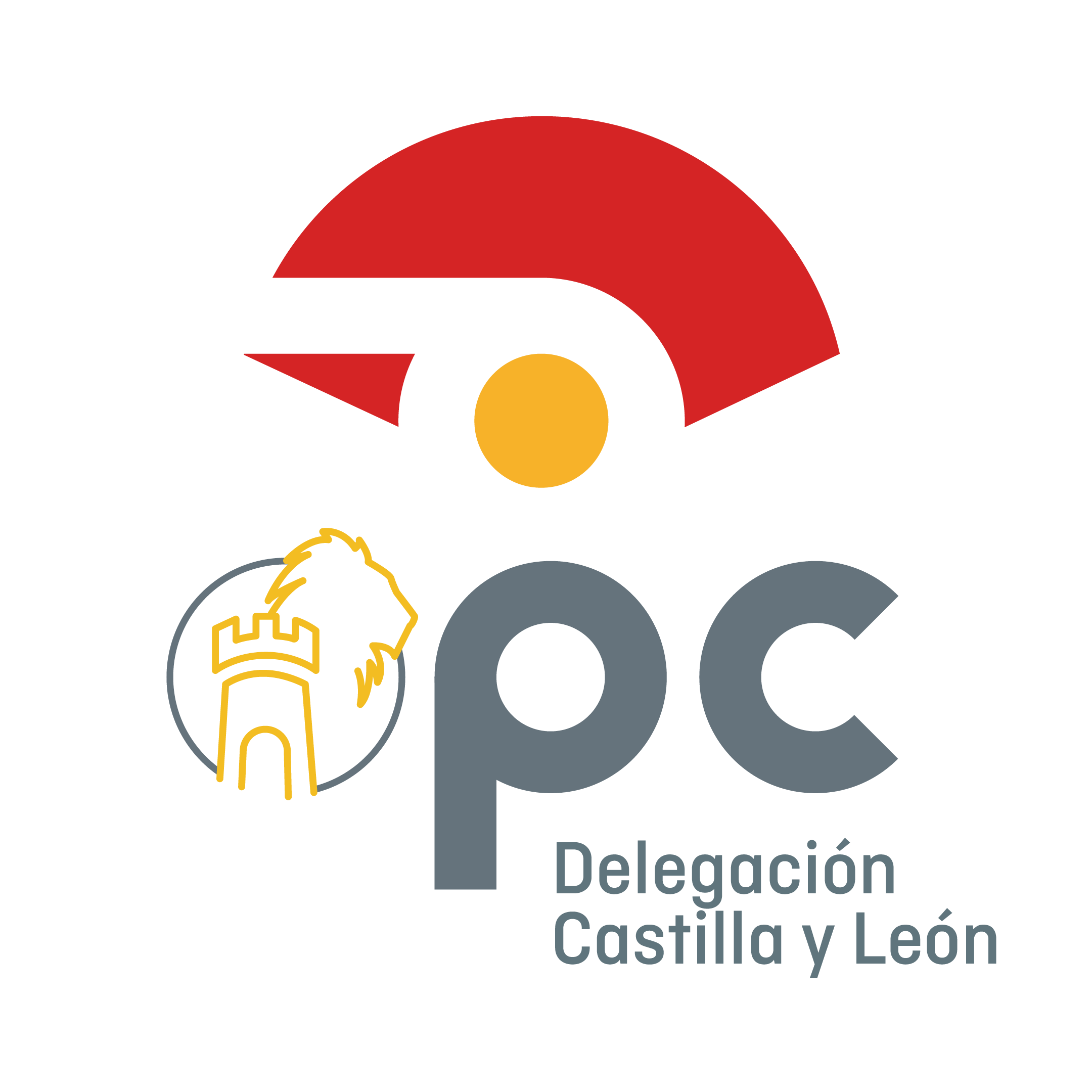 Logotipo delegación OPC Castilla y León vertical